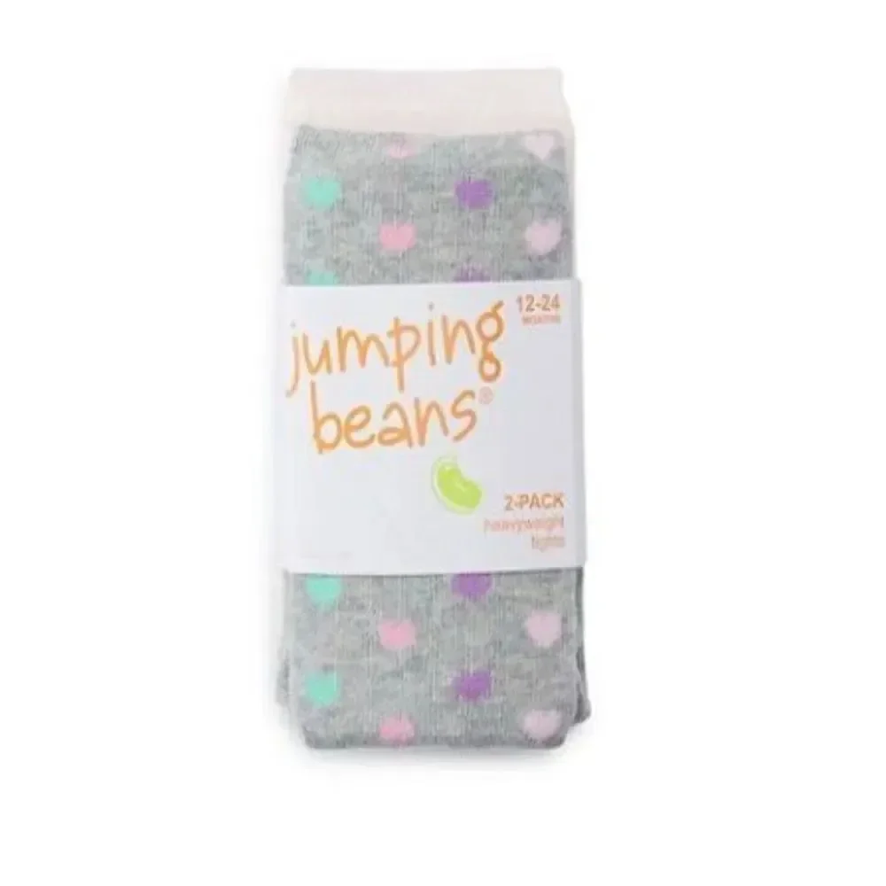 Jumping Beans®Girls 12-24Months Two 2- Pack Warmwear Tights